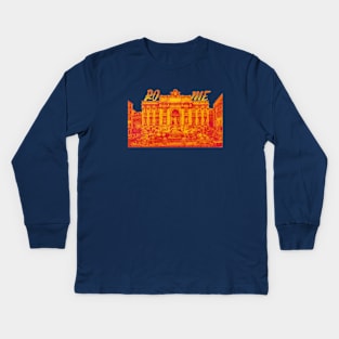 Trevi Fountain, Rome Kids Long Sleeve T-Shirt